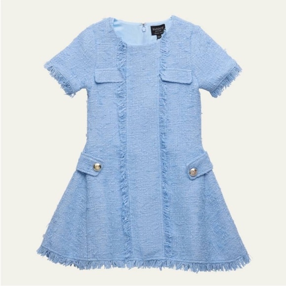 Bardot Light Blue tweed Formal Dress - Picture 2 of 4